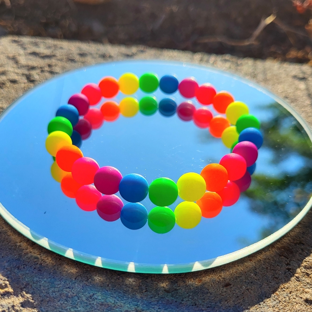 Pride Rainbow Y2K Rave Party Bracelet